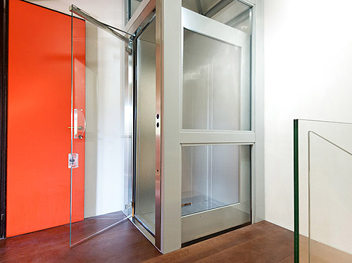 Porta panoramica in vetro per ascensori