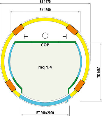 Round Lift Doors