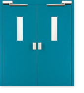 <strong>Simas two-panel doors for lifts</strong> are ideal for industrial and professional applications, they are solid and sturdy.